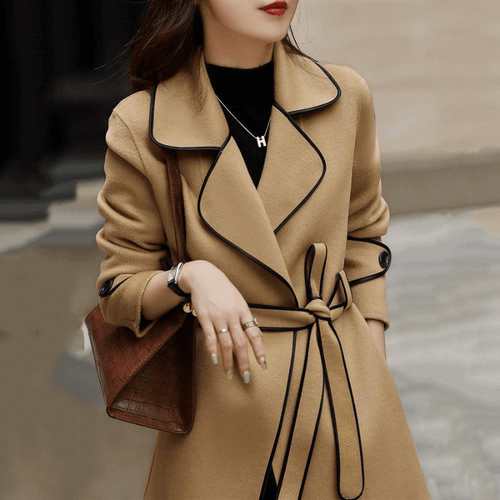 Abrigo Femenino de Lana Isa