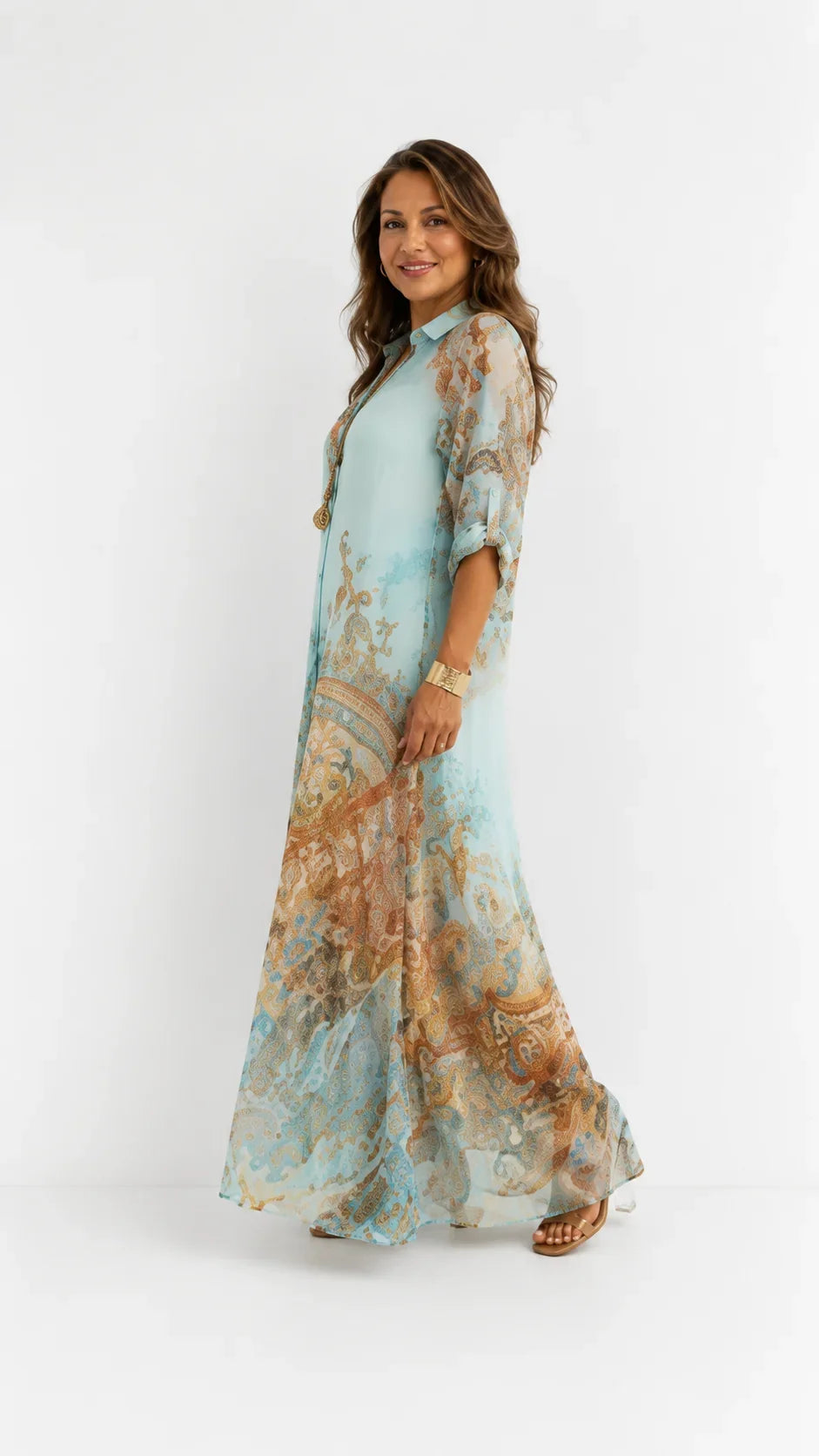 Lorna | Vestido Camisero Mediterráneo