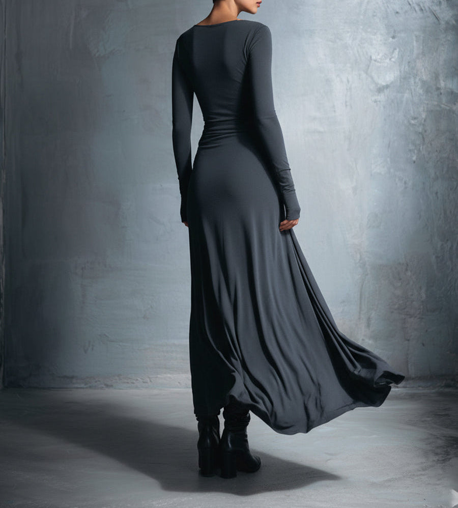 Vittoria · Vestido largo con nudo lateral
