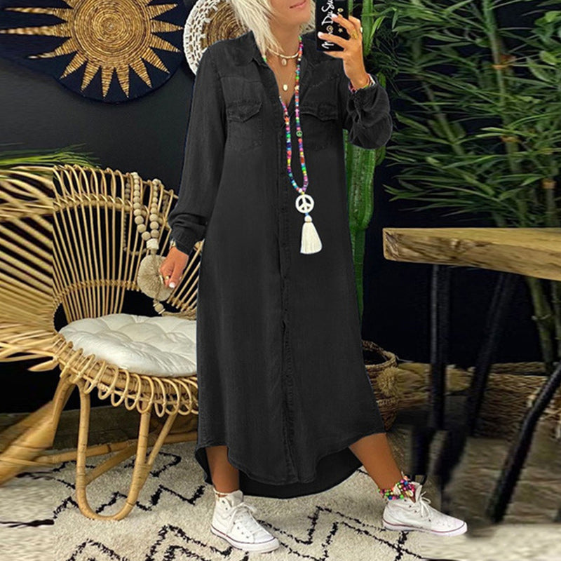 Adeline | Vestido Camisero de Mezclilla