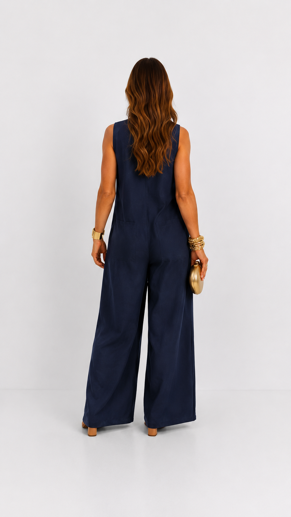 Claire | Jumpsuit Elegante de Lino, Corte Amplio y Cómodo