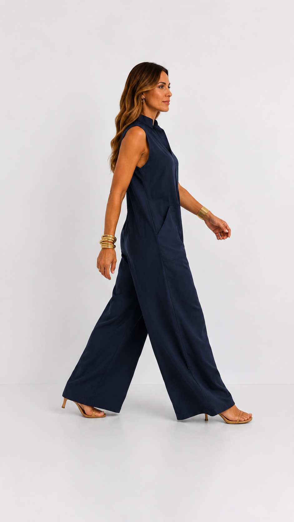 Claire | Jumpsuit Elegante de Lino, Corte Amplio y Cómodo