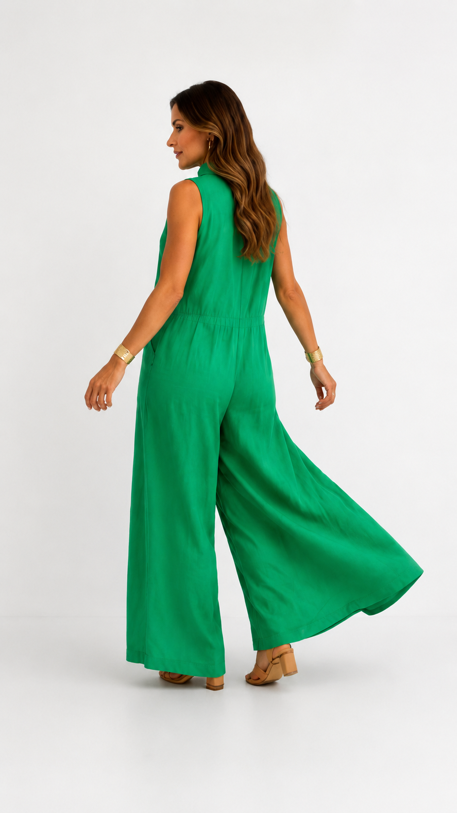Claire | Jumpsuit Elegante de Lino, Corte Amplio y Cómodo