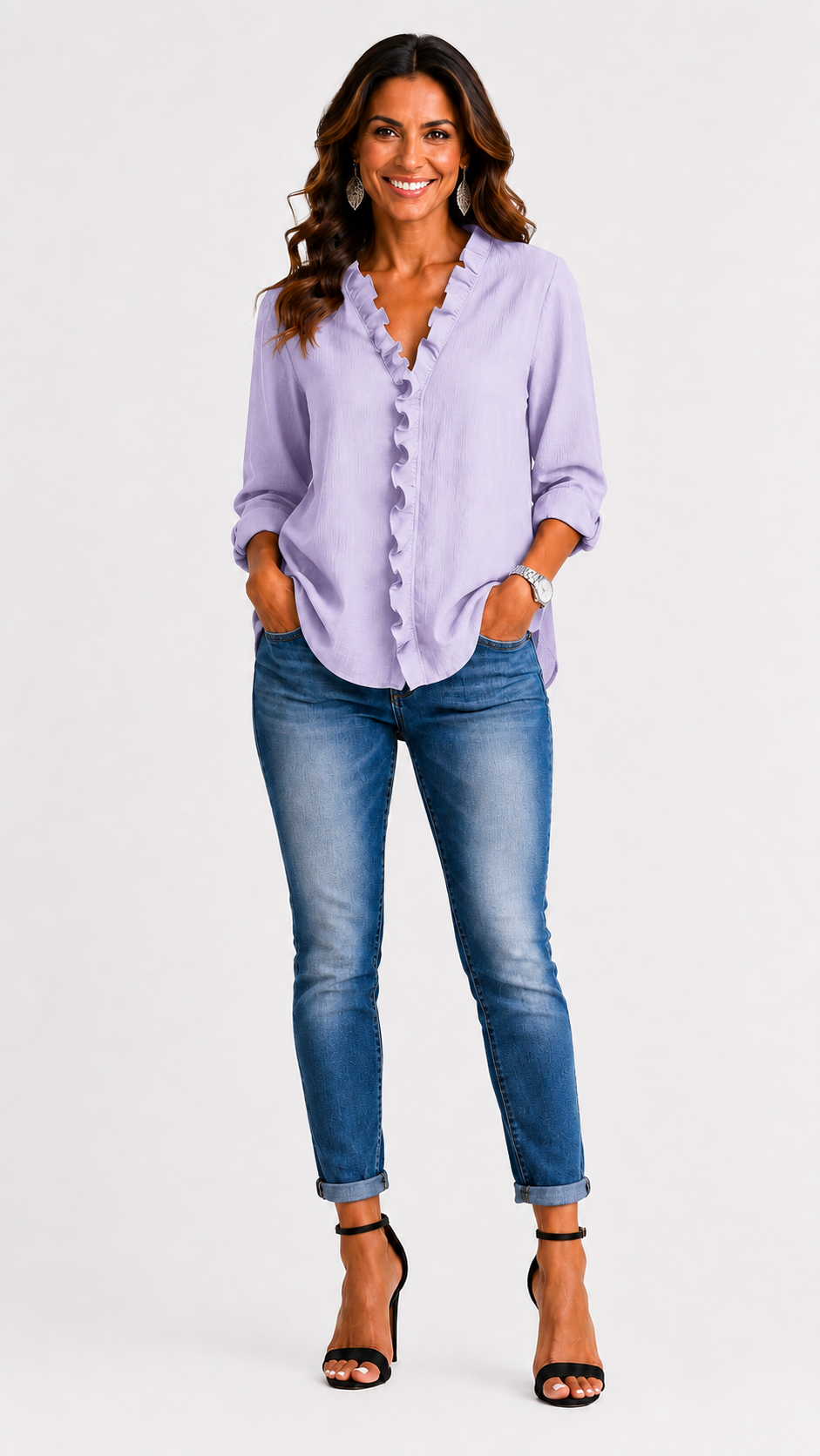 Beatrice | Blusa fruncida de cuello en V