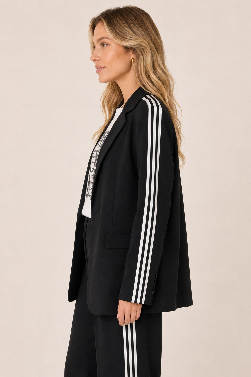 Conjunto Deportivo de Sastrería con Blazer y Pantalón Palazzo – Berlim