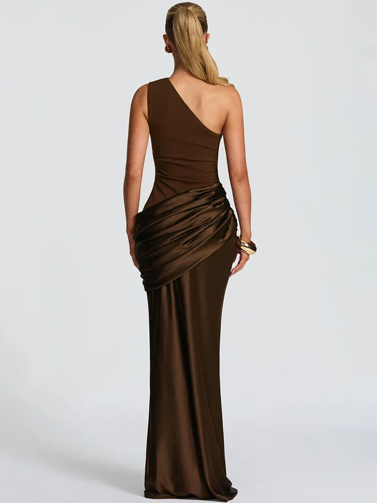 Vestido Largo Sirena en Satén – Azura