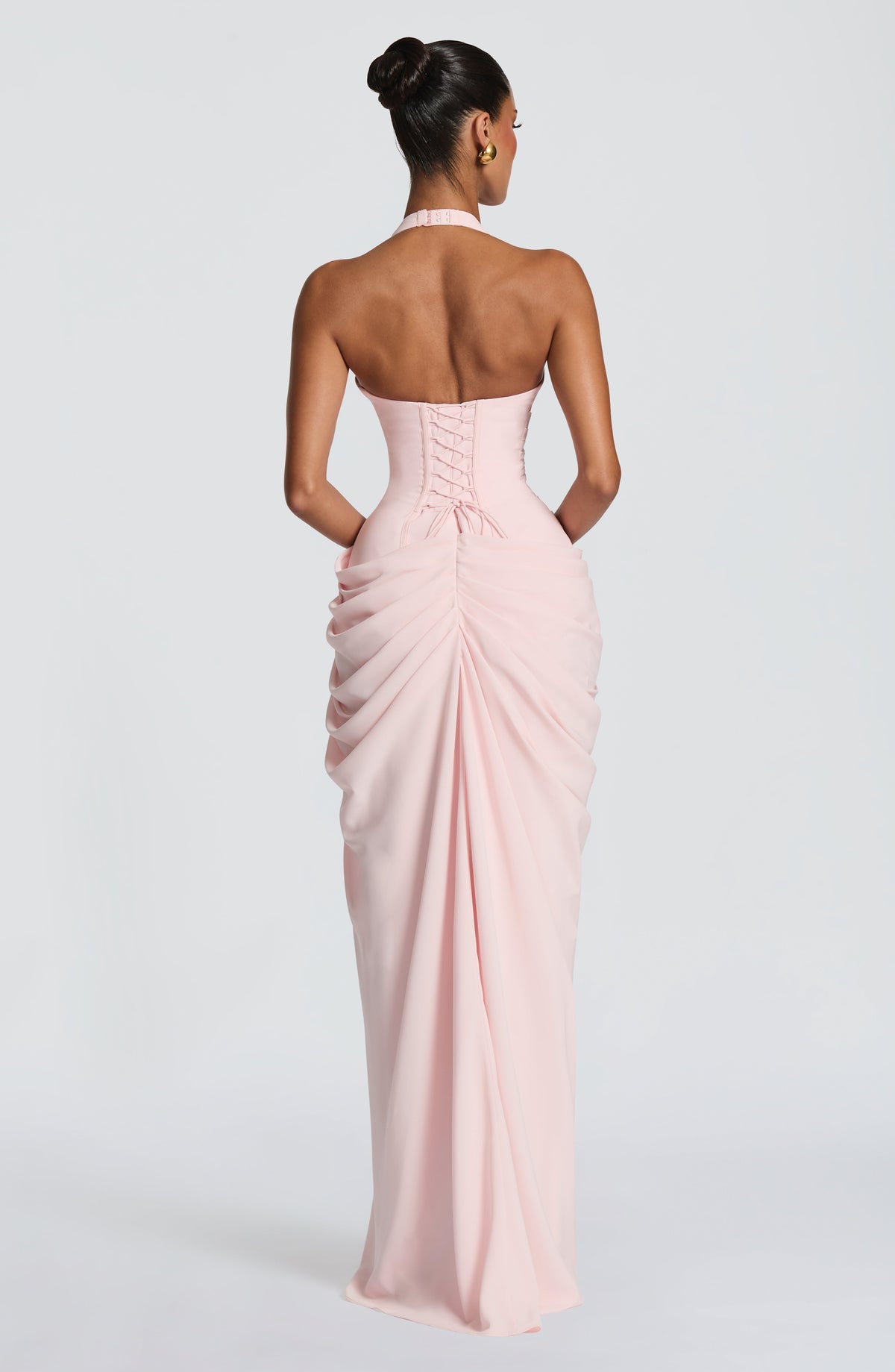 Vestido Largo con Corsé y Abertura – Mireya