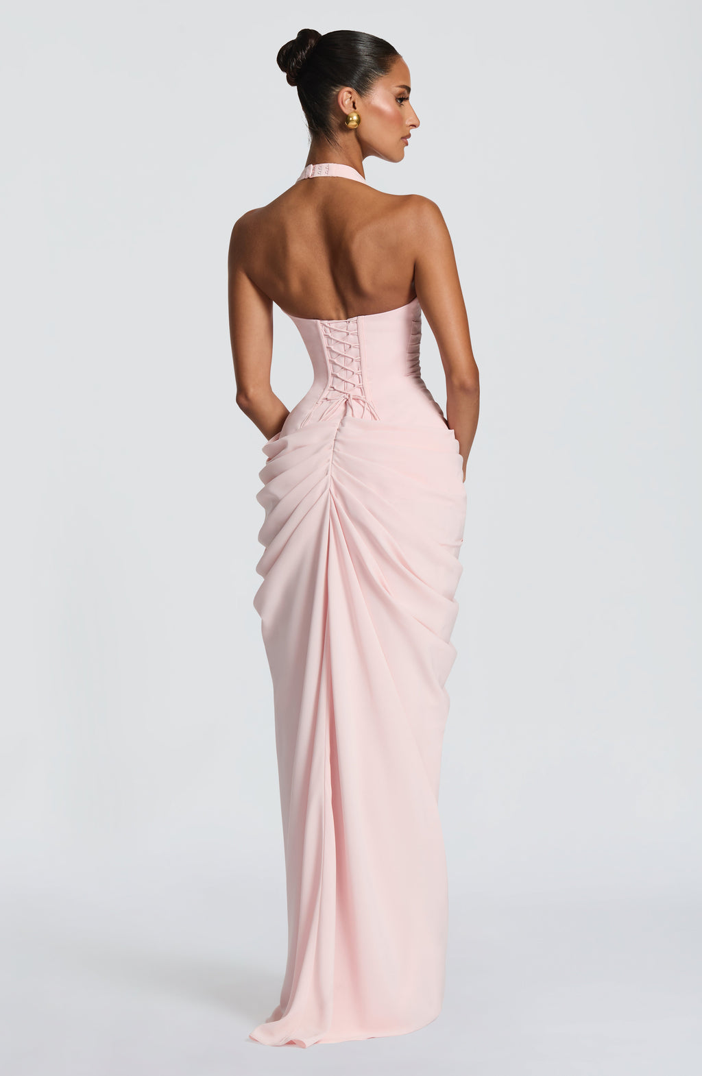 Vestido Largo con Corsé y Abertura – Mireya