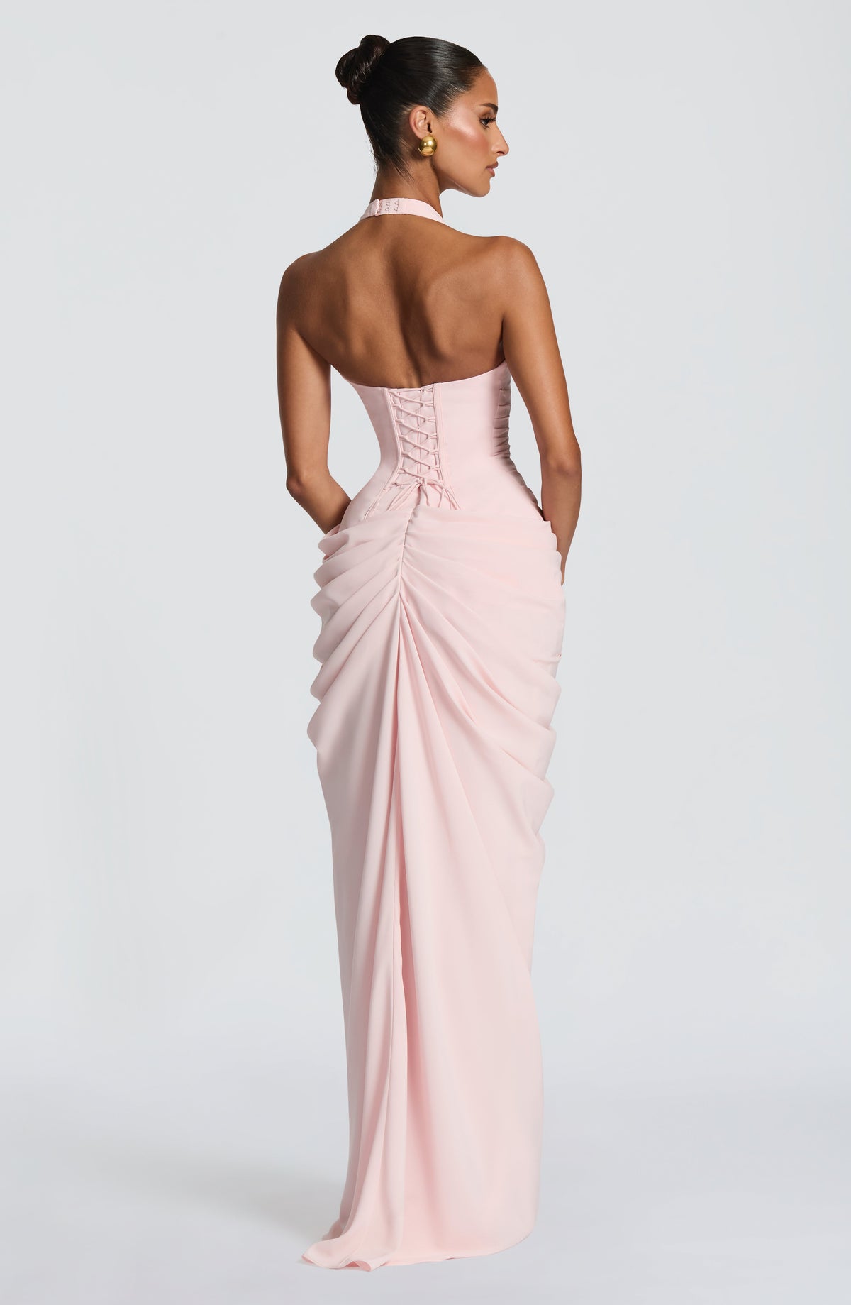 Vestido Largo con Corsé y Abertura – Mireya
