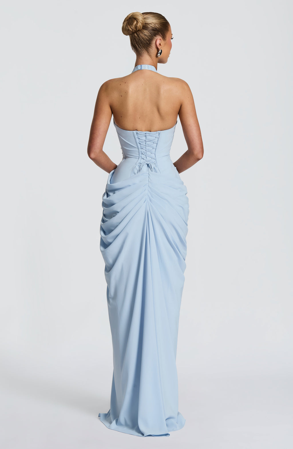 Vestido Largo con Corsé y Abertura – Mireya