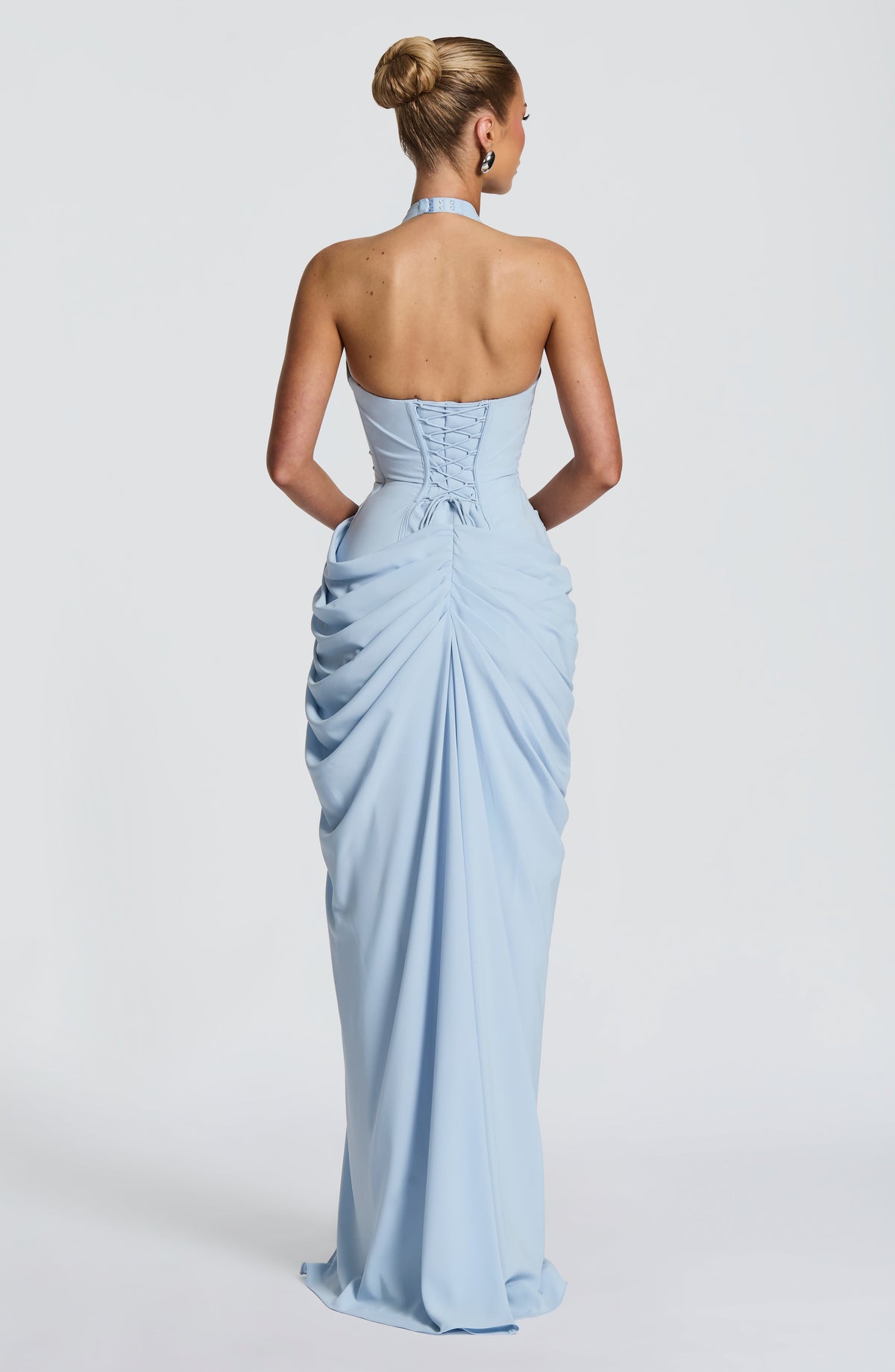 Vestido Largo con Corsé y Abertura – Mireya