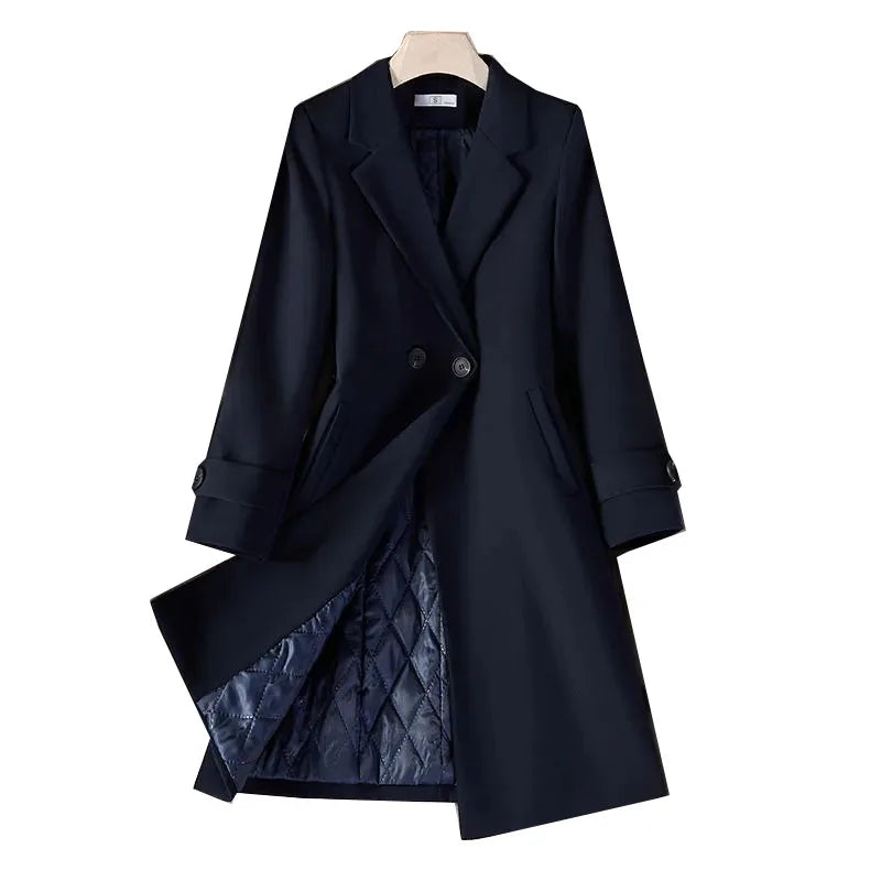 Blazer de Sastrería Femenino Alargado con Forro Acolchado – Valentina