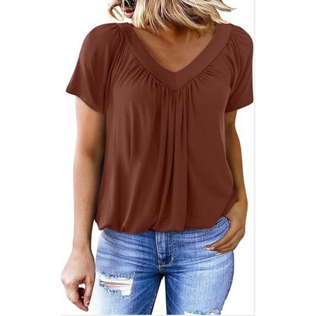 Kennedy | Top Casual con Cuello en V