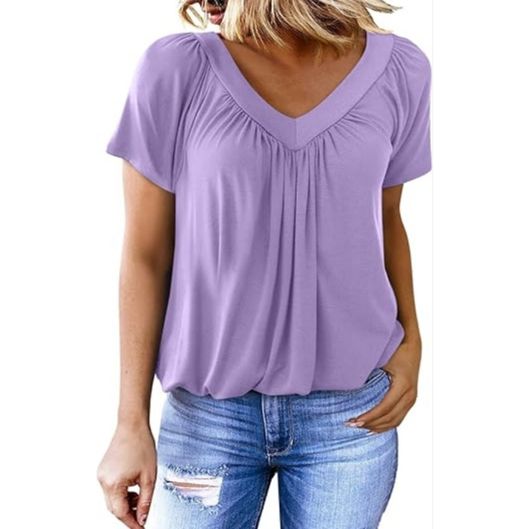 Kennedy | Top Casual con Cuello en V