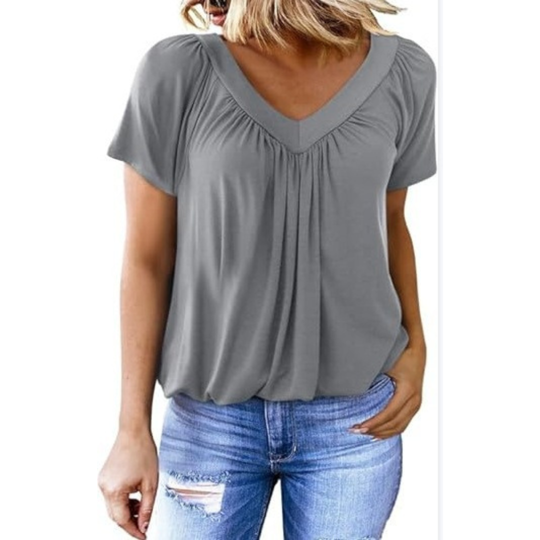 Kennedy | Top Casual con Cuello en V