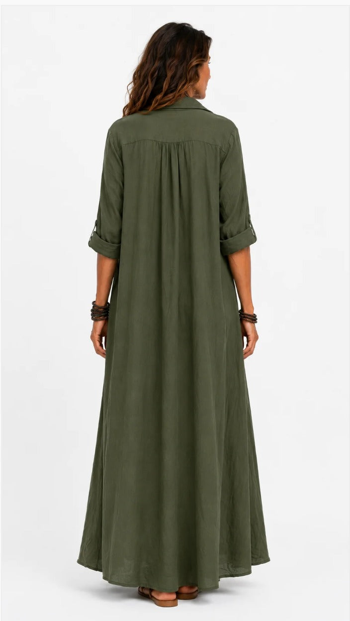 Giulia – Vestido Largo de Lino