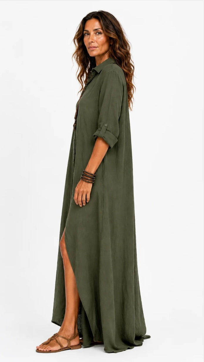 Giulia – Vestido Largo de Lino