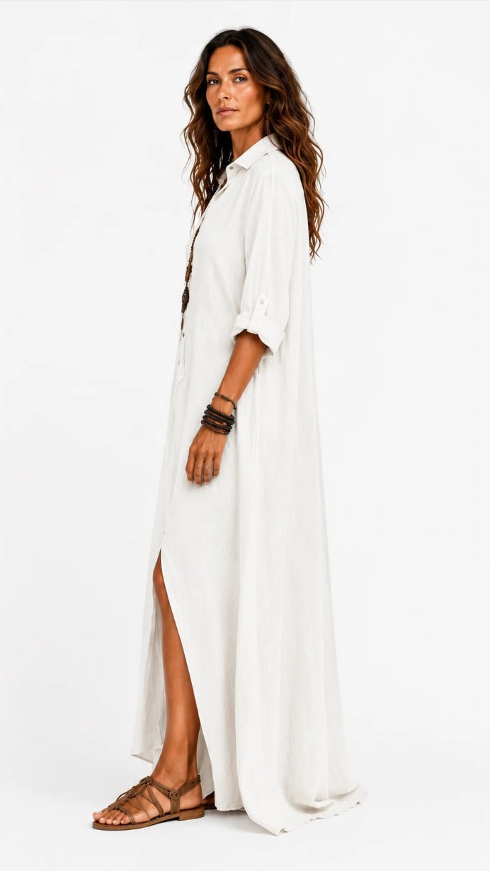 Giulia – Vestido Largo de Lino