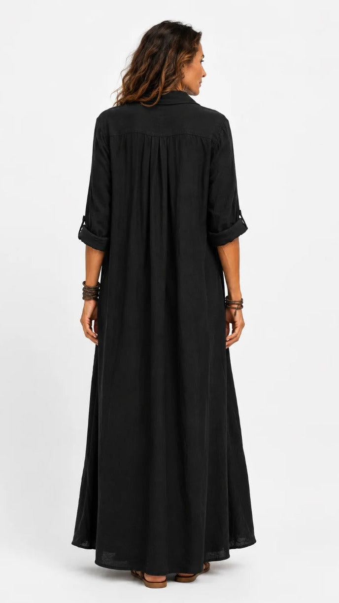 Giulia – Vestido Largo de Lino
