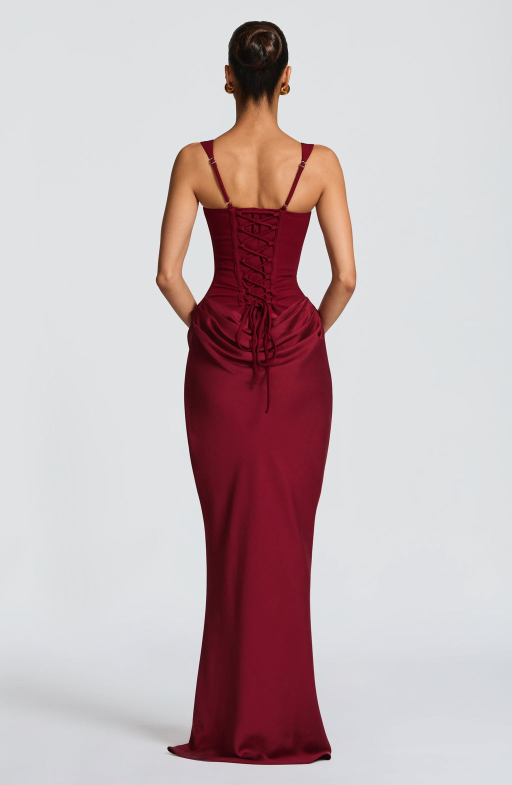 Vestido Largo con Corsé Estructurado y Escote Cuadrado – Mia