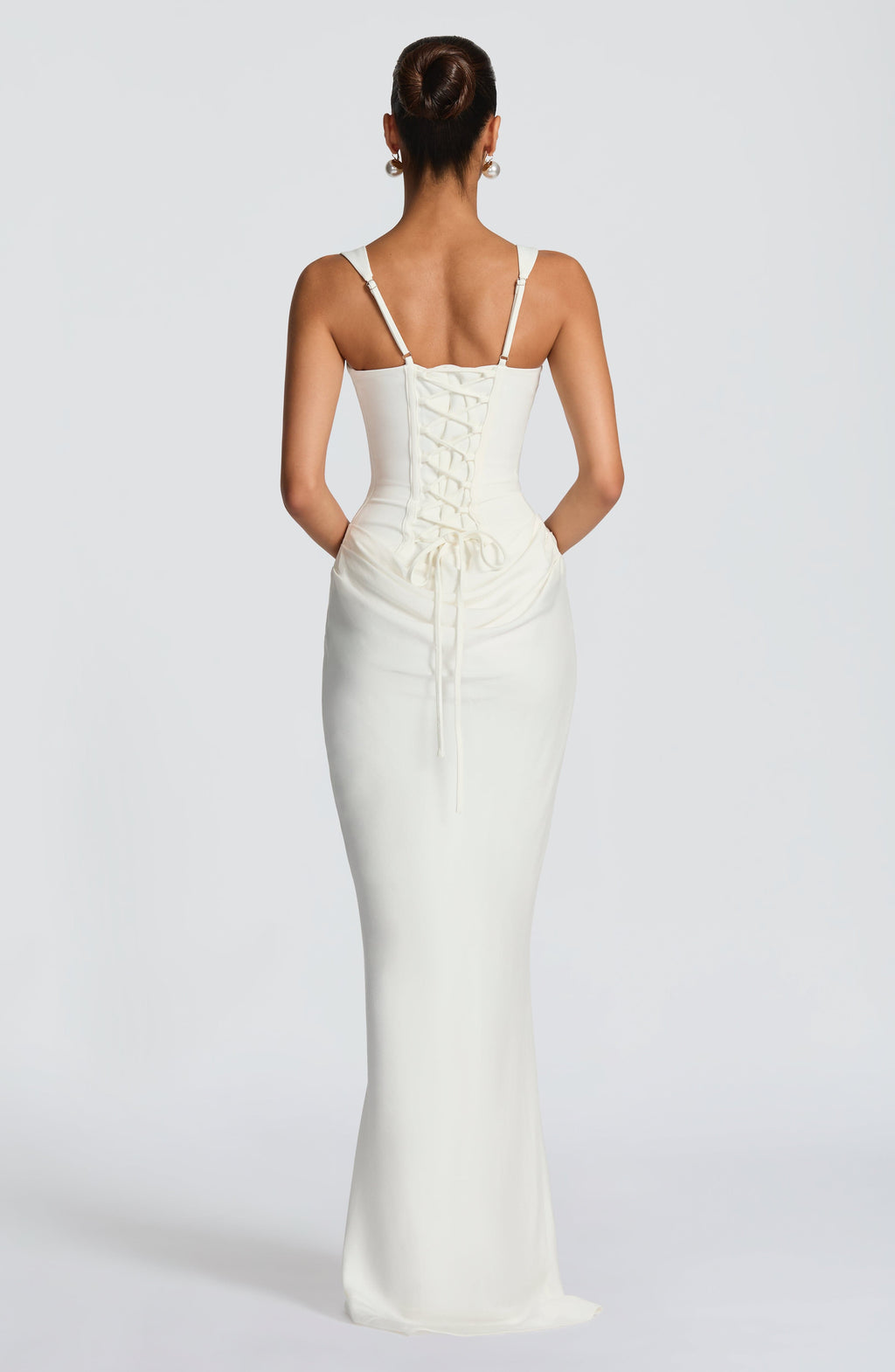 Vestido Largo con Corsé Estructurado y Escote Cuadrado – Mia