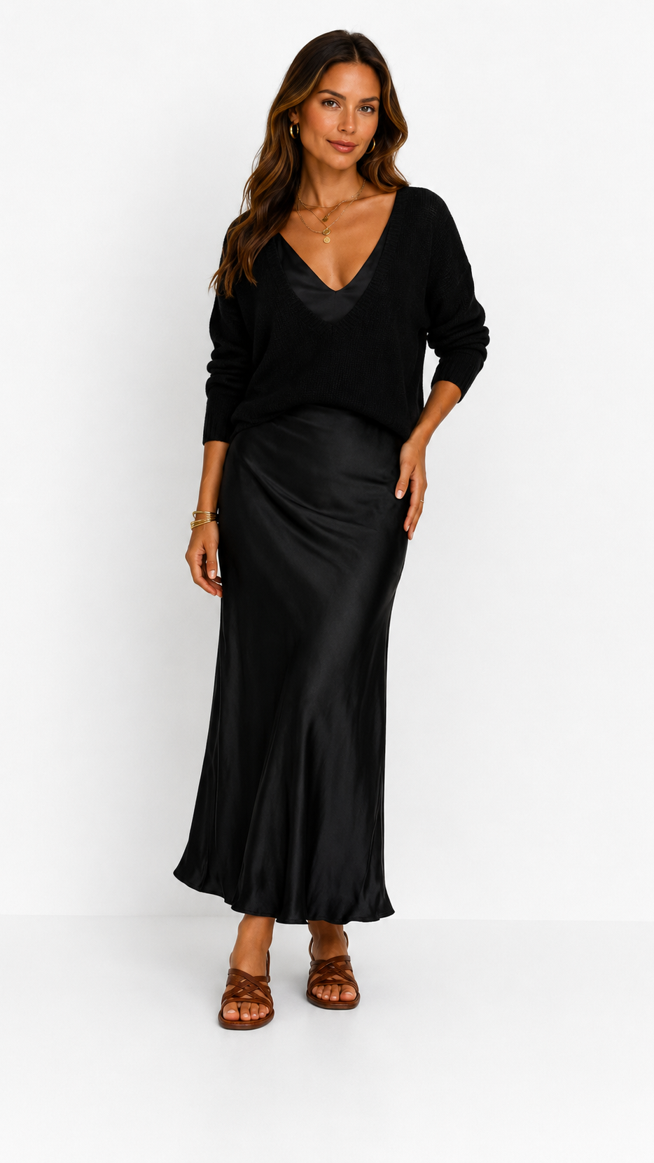 Luna | Vestido Satinado