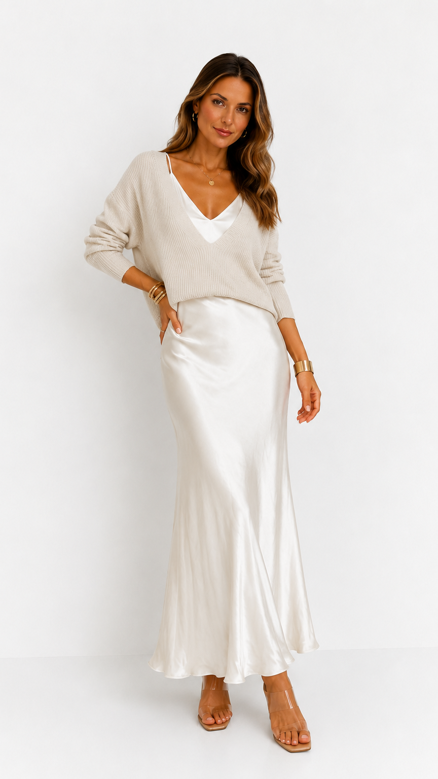 Luna | Vestido Satinado