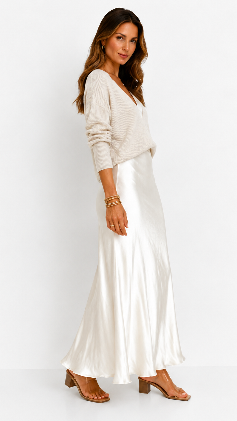 Luna | Vestido Satinado