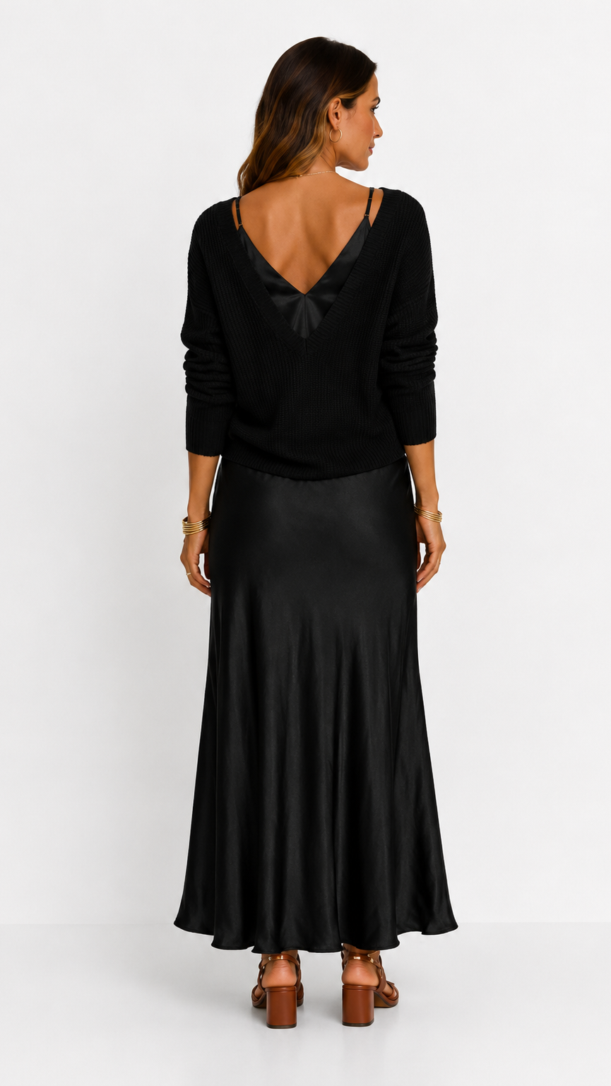 Luna | Vestido Satinado