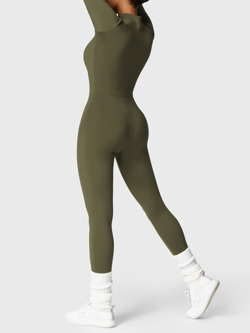 Mono Femenino Térmico Largo Afelpado con Cremallera – Aspen