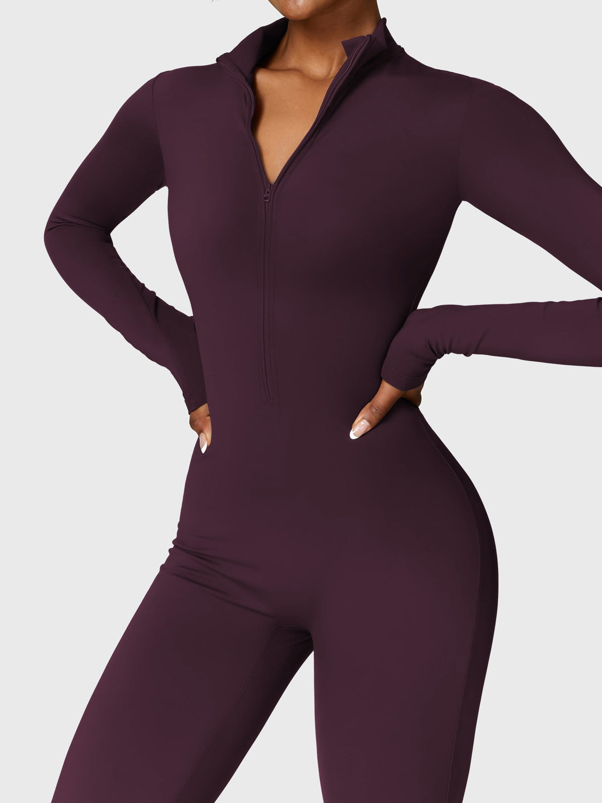 Mono Femenino Térmico Largo Afelpado con Cremallera – Aspen