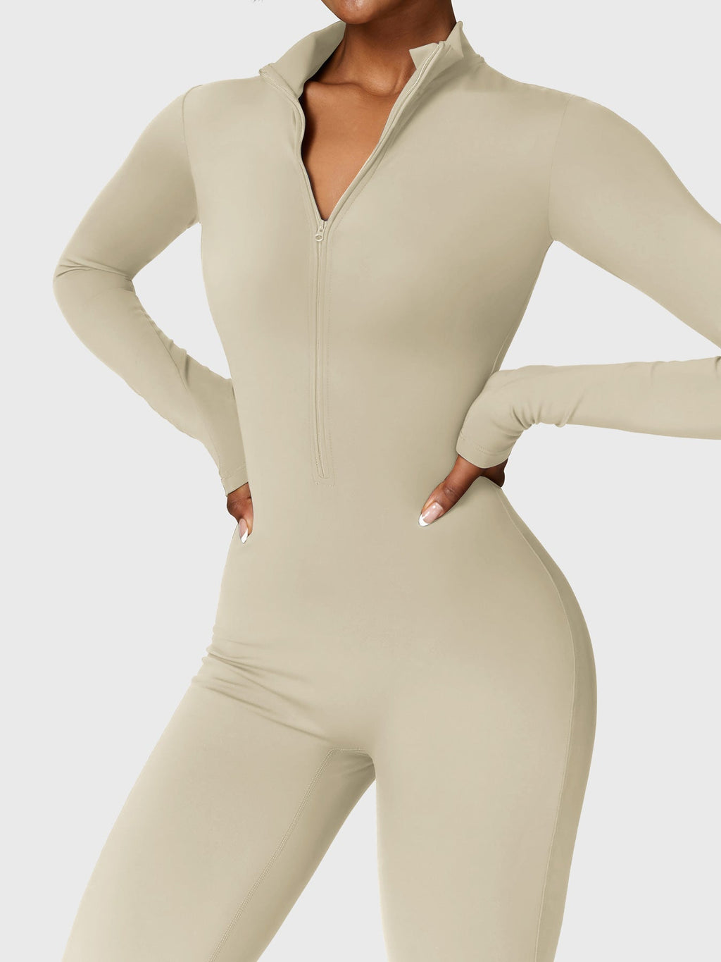 Mono Femenino Térmico Largo Afelpado con Cremallera – Aspen