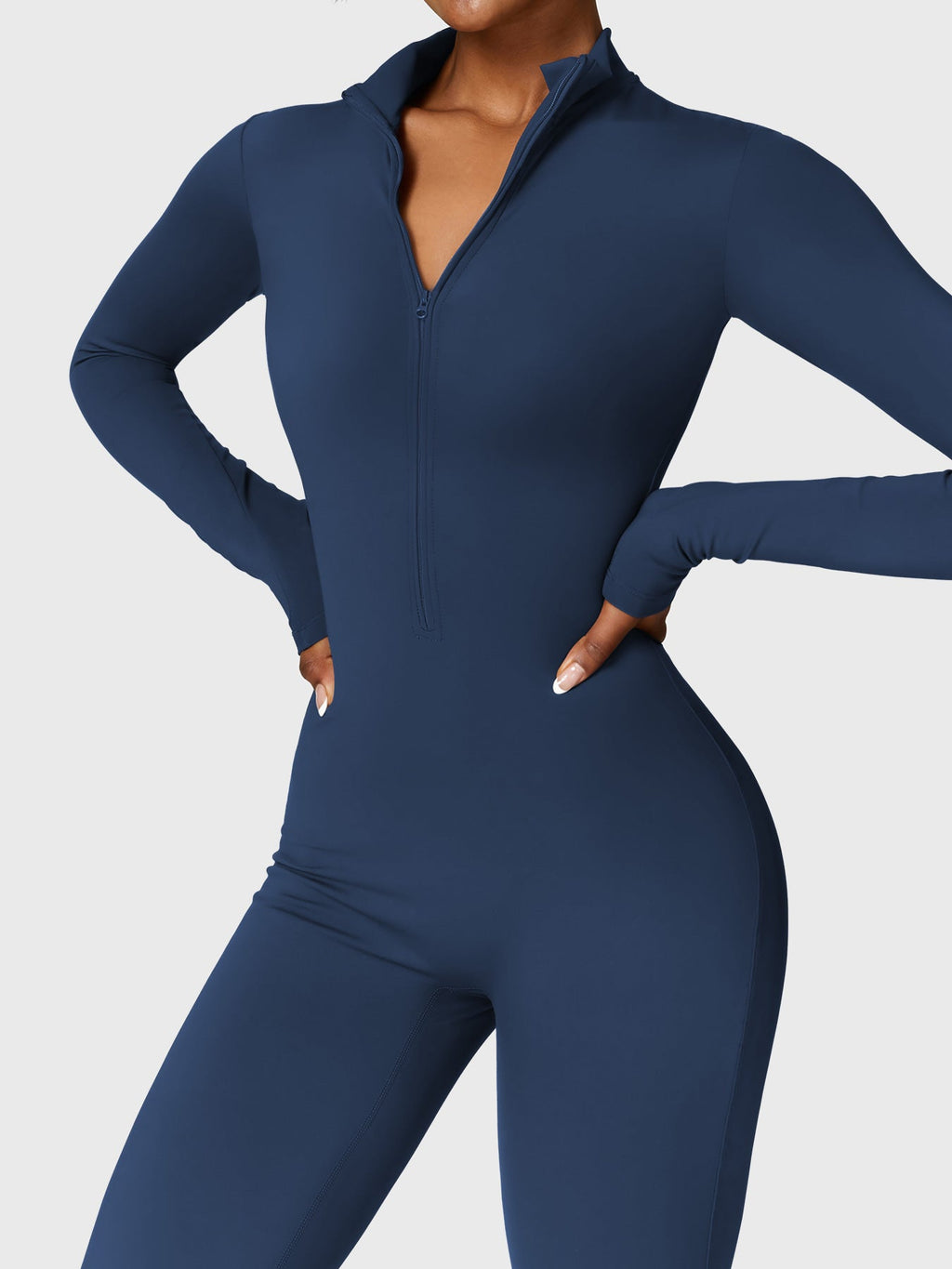 Mono Femenino Térmico Largo Afelpado con Cremallera – Aspen